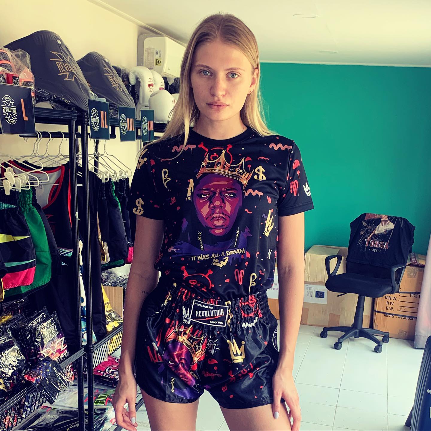 Revolution X Ladies Graphic Tee and Shorts Set