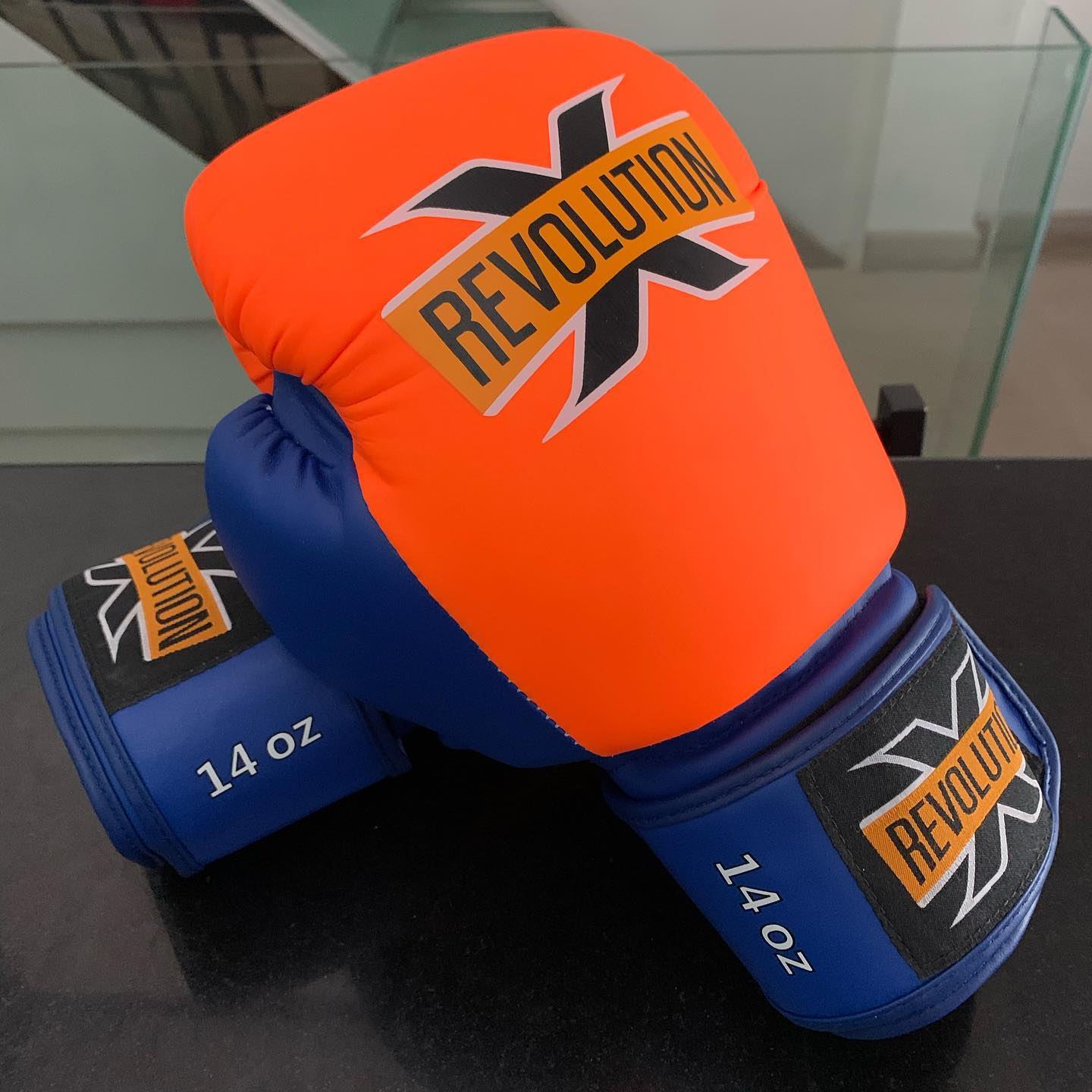Revolution X Boxing Gloves Orange Blue