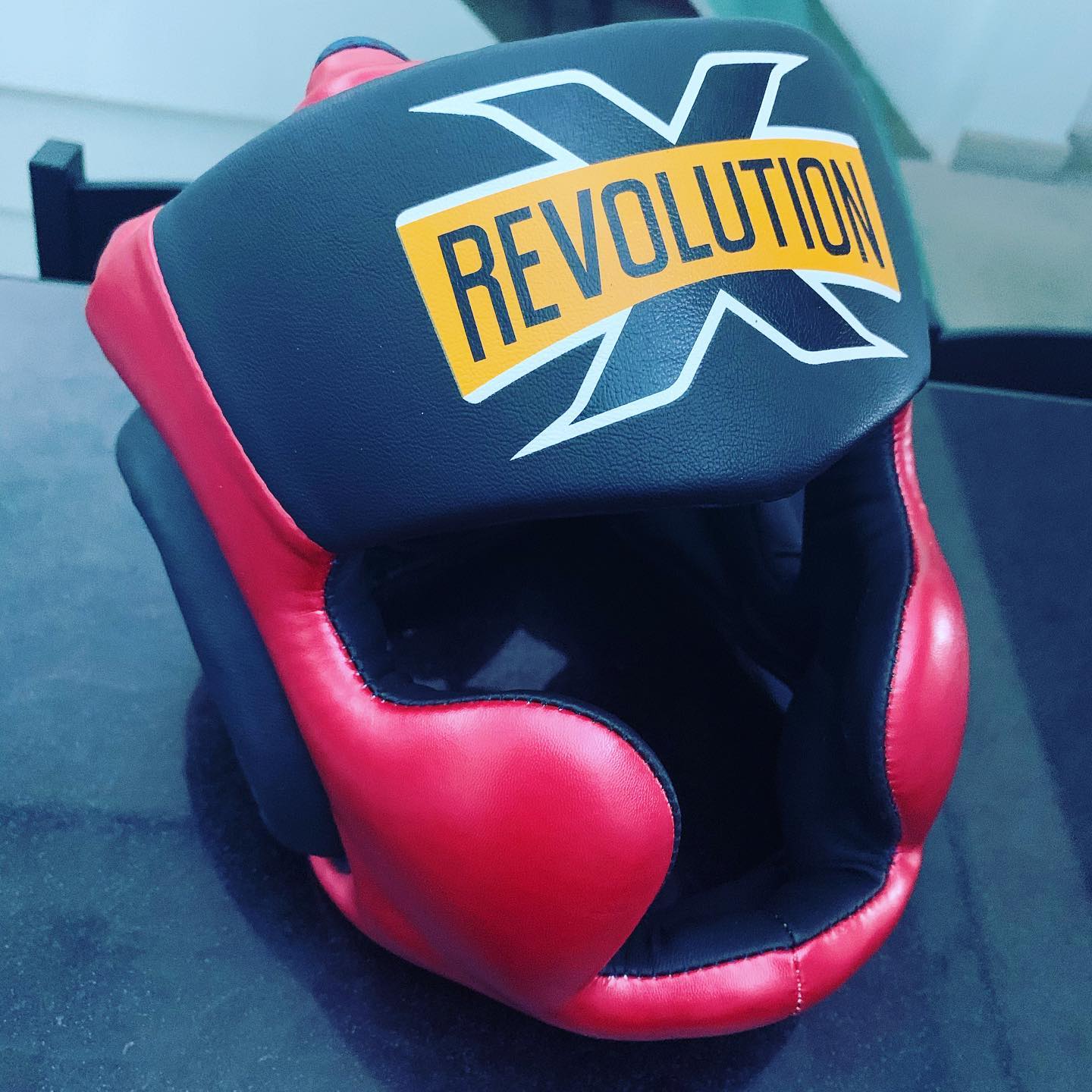 Revolution X Head Guard Black Red